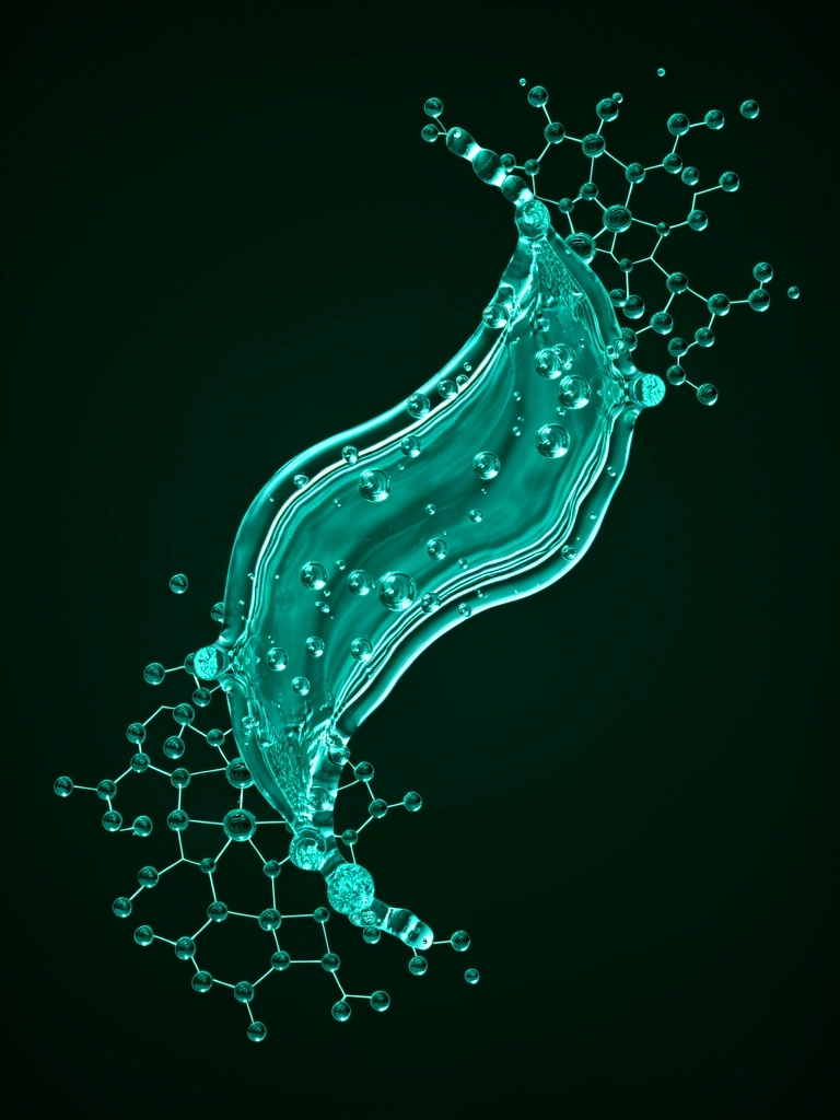 Abstract fluid hydration sculpture